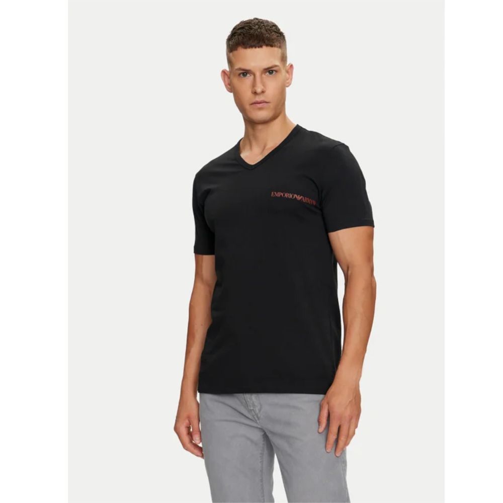 Набор мужских футболок 2в1 черные Emporio Armani 111849_4F717 23820