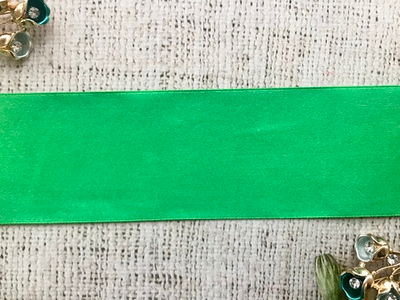 Лента атласная, ш. 5 см, травяной