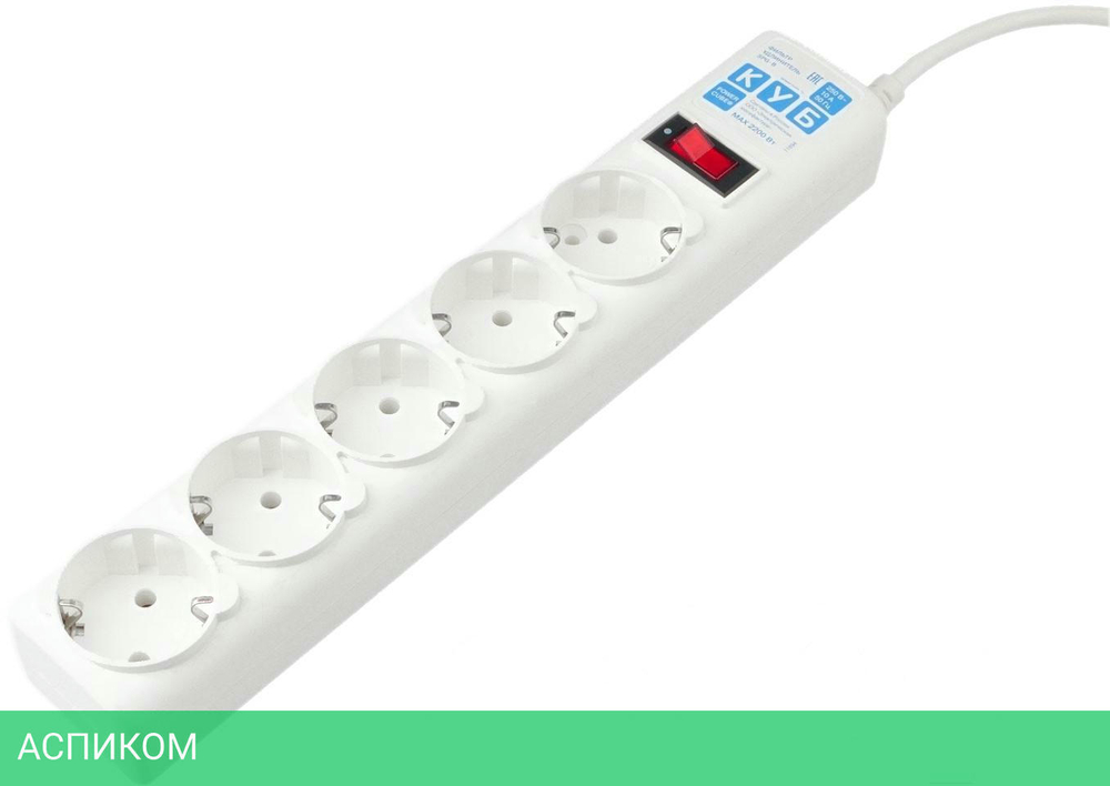 Сетевой фильтр Power Cube SPG-B-10-WHITE белый