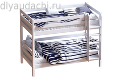 Двухъярусная кровать Авалон с прямой лестницей