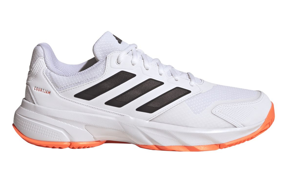 Теннисные кроссовки Adidas CourtJam Control 3 M - cloud white/core black/lucid orange
