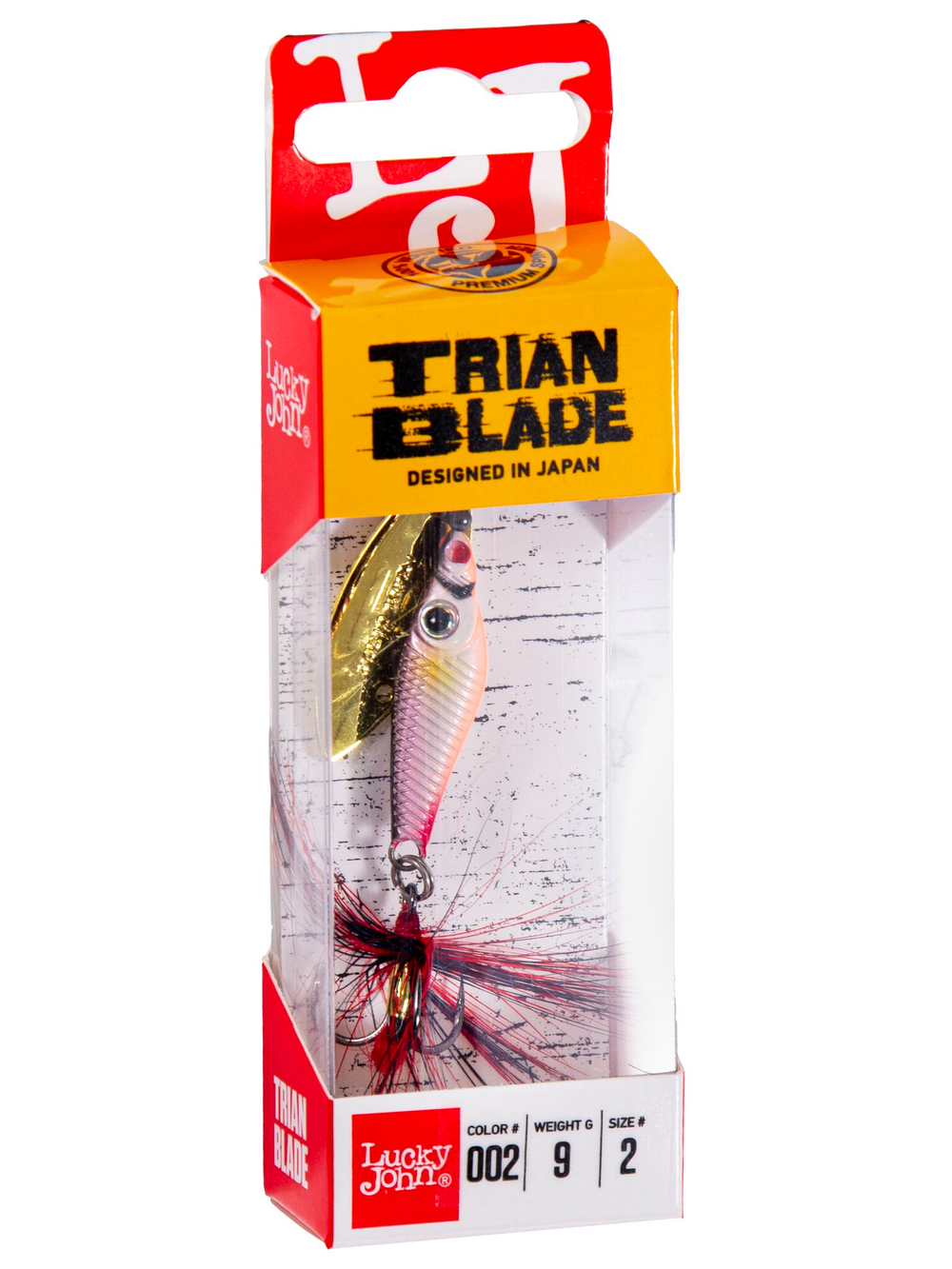 Блесна вращающаяся Lucky John TRIAN BLADE LONG 09.0г 002