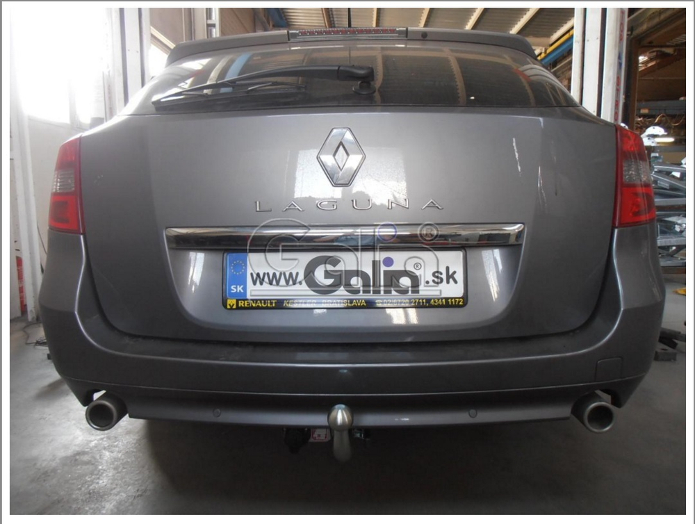 Оцинкованный фаркоп на Renault Laguna универсал 2007-2015 (без электрики), Galia R090A