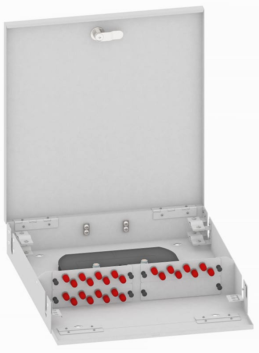 Кросс оптический настенный  TopLAN КРН-Top-24ST/U-OS2-GY