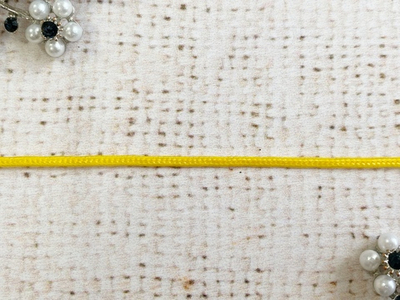 Шнур отделочный "Сутаж", ш. 3 мм, жёлтый