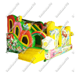 Коммерческий надувной батут «Друзья-зверята», 4*4*3 м