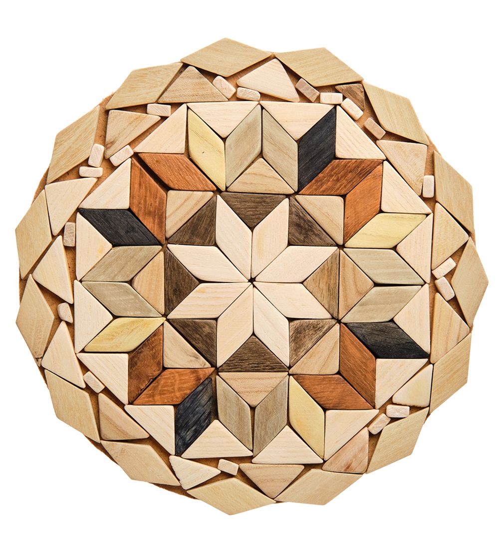 Народные промыслы ДР-502/2 Подставка под горячее, круглая «Мозайка» 20х20