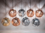 Подвесной дизайнерский светильник  Etch by Tom Dixon (золотой)