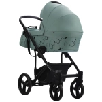 Коляска 2в1 Bebetto MAGNUM LIGHT SE light se 09 (шалфей) черная рама