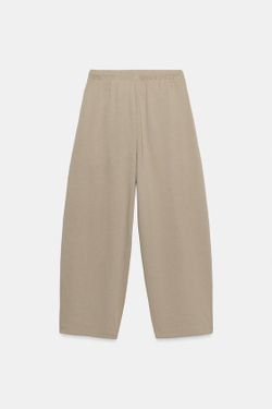 ZARA БРЮКИ BALLOON, МЯГКИЙ КАШТАНОВЫЙ
