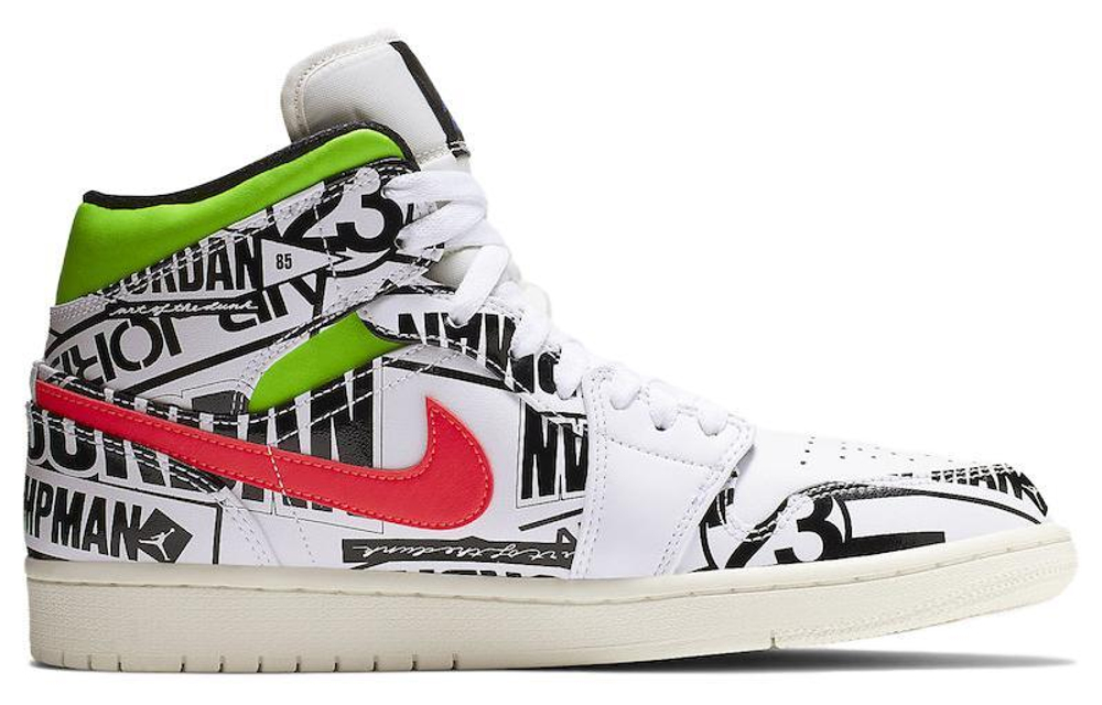 Кроссовки Jordan Air Jordan 1 Mid All Over Logos