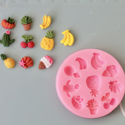 Набор силиконовых молдов  "Фрукты и Овощи", (2 шт)
