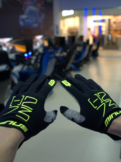Перчатки для симрейсинга -273 SIM Glove черный-жёлтый