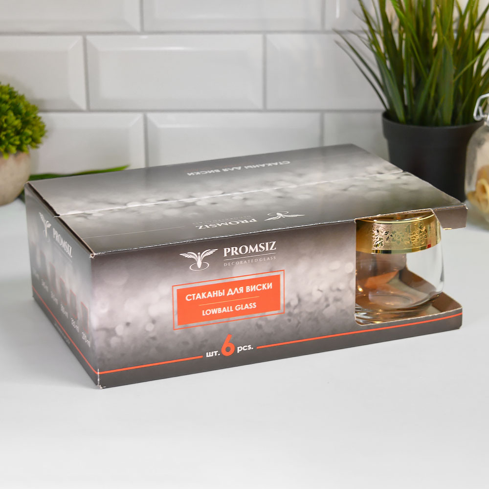Набор стаканов для виски 6шт 390мл "Эдельвейс"
