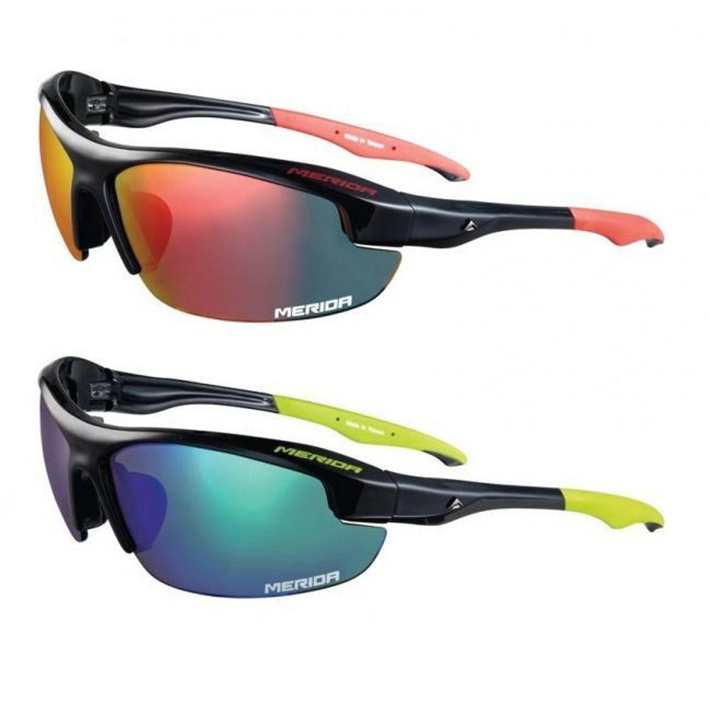 Очки со сменными линзами Merida Sport Edition Sunglasses Shiny black/Green (2313001066)