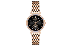 KANGOL Galaxy Love Quartz Movement Metal Strap Watch Women"s Watch Black Dial KANGOL K602