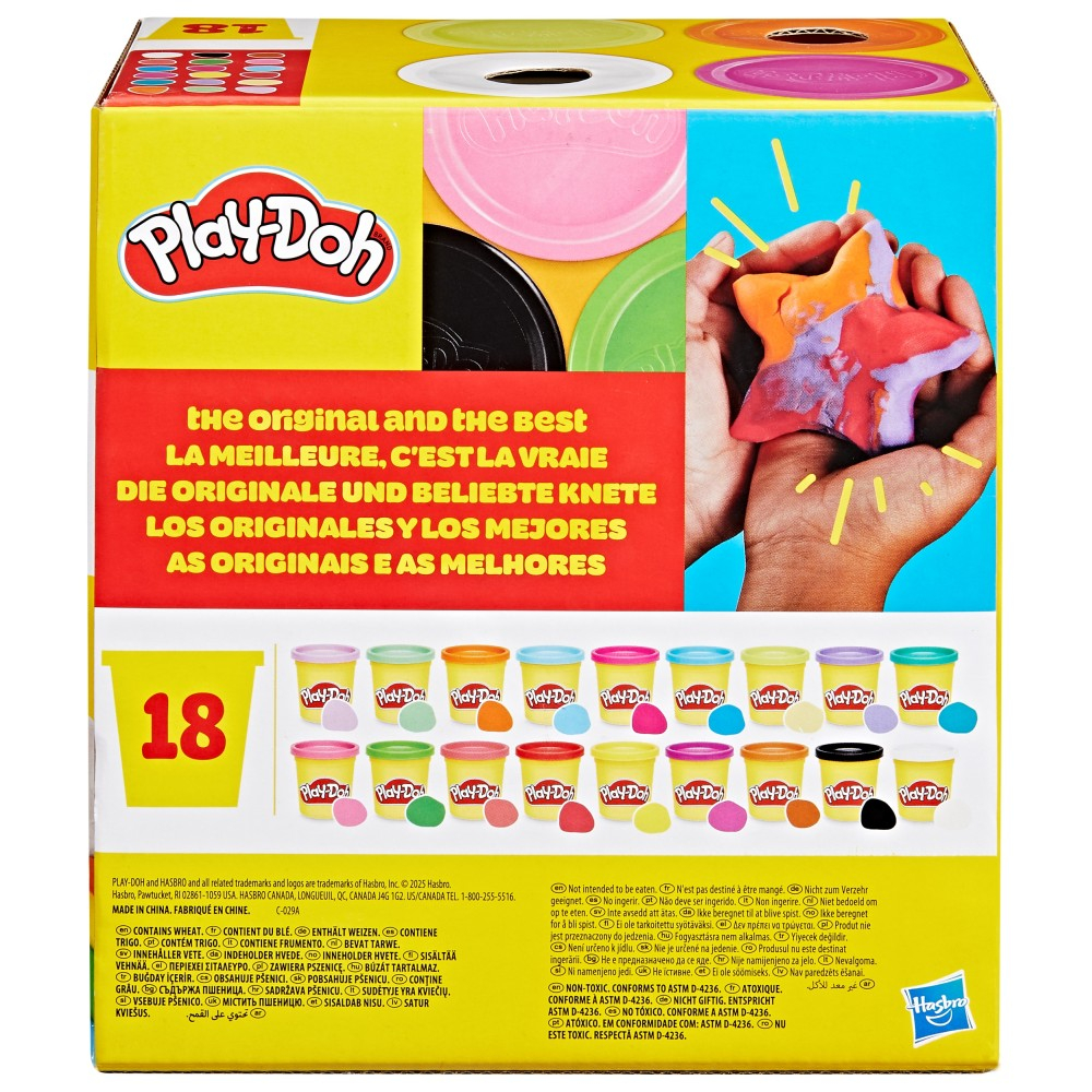 Hasbro G0522 — Набор с пластилином Play-Doh Воображение 18 туб G0522 — фото 4