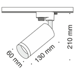 Трековый светильник Technical TR004-1-GU10-G
