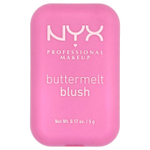 NYX Professional Makeup, Buttermelt Blush, 01 My Butta Half, 5 г (0,17 унции)