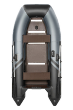 YACHTMAN-280 СК (Яхтман) серый-черный (лодка ПВХ под мотор с усилением)