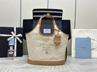 Prada Linen Tote Bag 28 cm