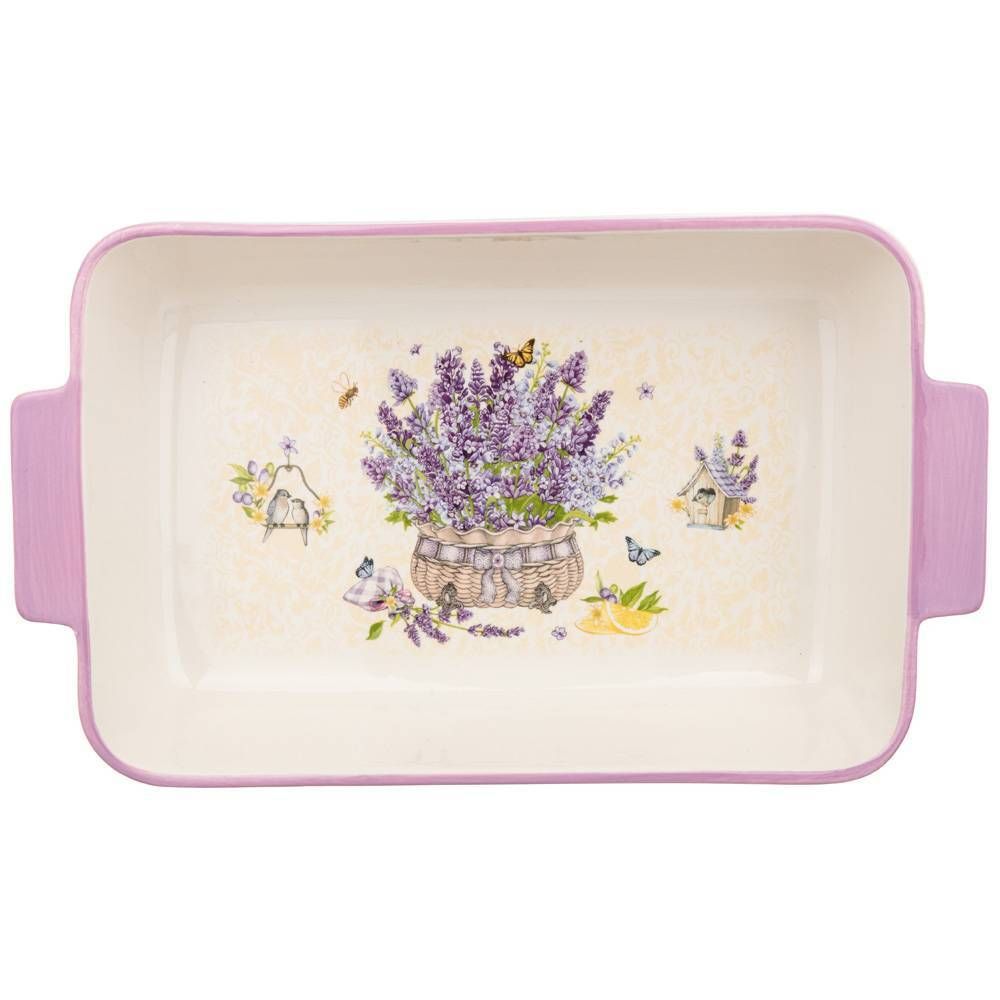 БЛЮДО ДЛЯ ЗАПЕКАНИЯ AGNESS "ЛАВАНДА" ПРЯМОУГ3,6 Л 39*22,5*7,5 СМ