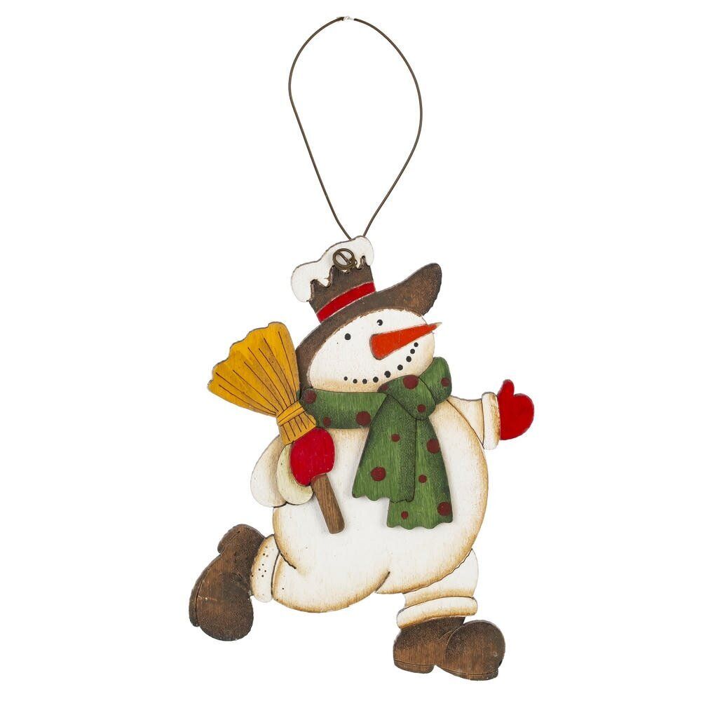GAEM Изделие декоративное подвесное "Снеговик", L8 W0,5 H11,5 см, 4в.