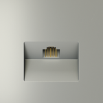 Розетка компьютерная встраиваемая VOLTUM S70 RJ45 кат.6, (сталь)