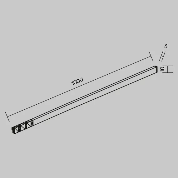 Трековый светильник Гибкий / Flex Levity 2700К 8Вт 1м Technical tr186-1-8w2.7k-b