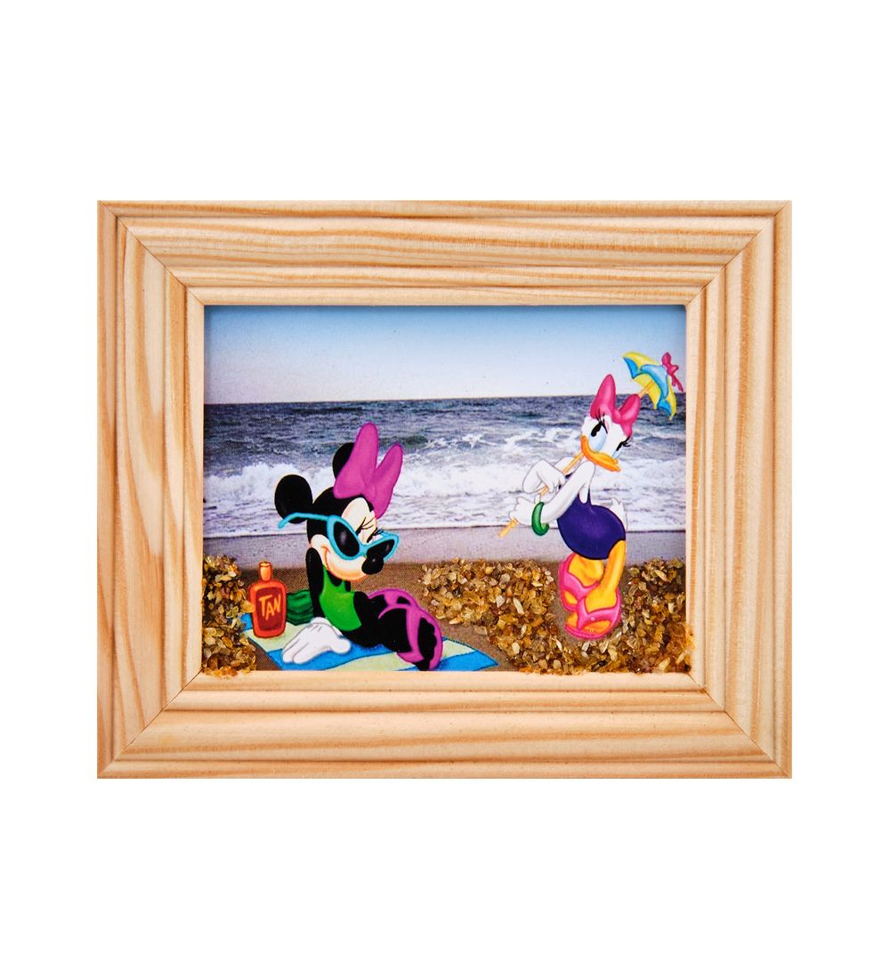 AMB-55/19 Картина «Дисней» (с янтарной крошкой) дер.рамка 7х9