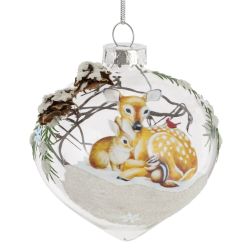 GAEM Украшение новогоднее "Шар" с декором, L7 W7 H8 см