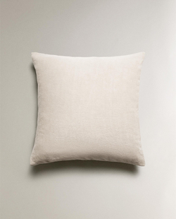 Zara Home наволочка декоративная из льна, молочный