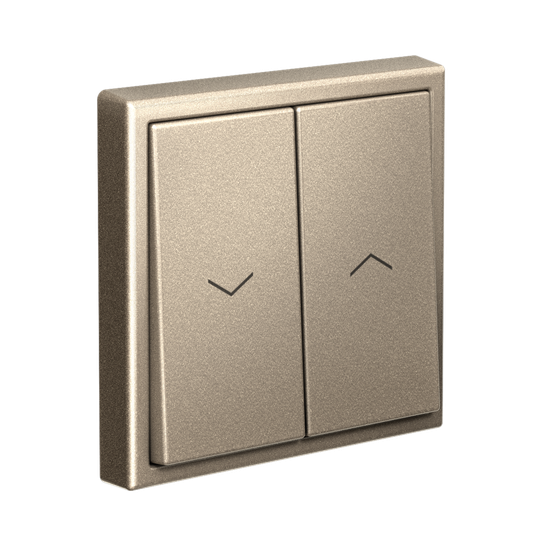 Выключатель для жалюзи 2-кл. ArtGallery 2х (сх. 4) 10А быстрозажим. клем. механизм шампань SE GAL000519S