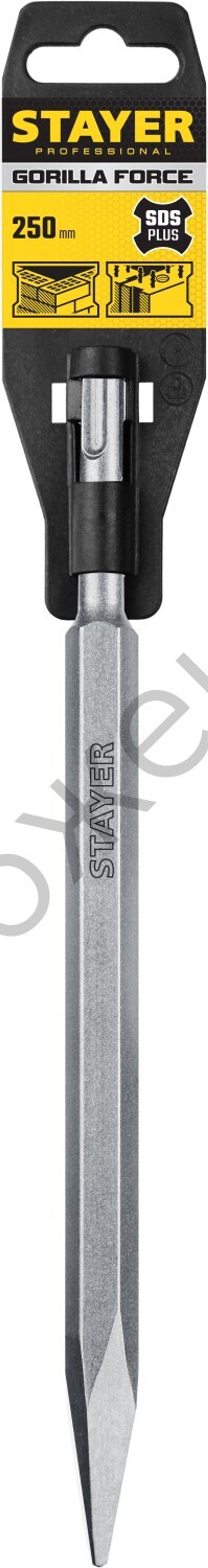 STAYER Gorilla Force SDS-Plus Зубило пикообразное 250 мм