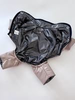 Демисезонный комбинезон с кнопками на животе (унисекс) капучино