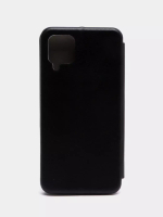 Чехол книжка Samsung A12/M12 с силиконовой вставкой Black SparkleBook Re:Case