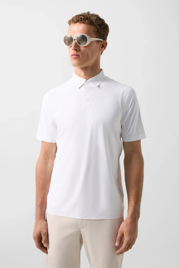Рубашка-поло BOGNER GOLF CASIMIR1 в белом цвете