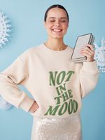 СВИТШОТ NOT IN THE MOOD PASTEL BEIGE