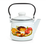 Чайник эмалированный "Грибы" 3.5л. Эстет