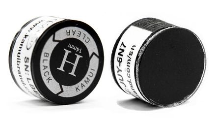 Наклейка для кия "Kamui Clear Black" (H) 14 мм