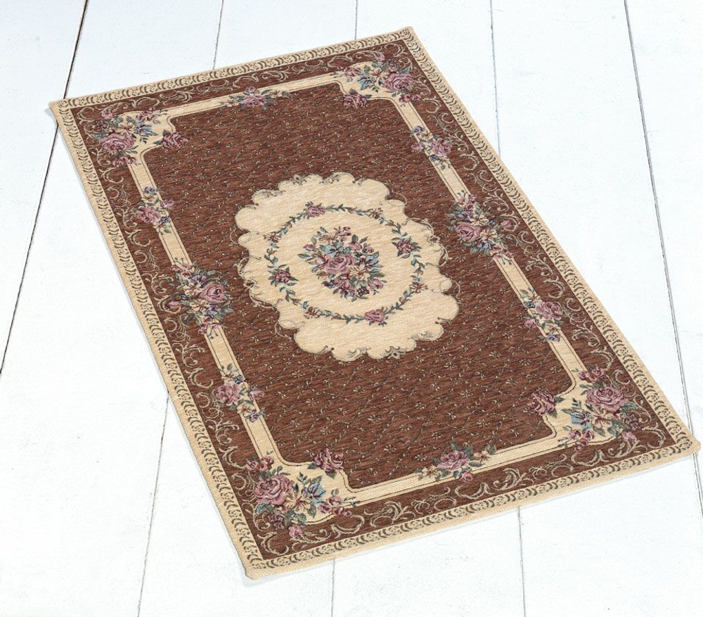 Коврик 85х150 Finicop Bouquet коричневый