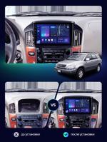 Магнитола для Lexus RX300 U10, Toyota Harrier 1 1997-2003 (взамен монохрома) - Teyes CC3 Android 10, ТОП процессор, 4/32 Гб, CarPlay, SIM-слот