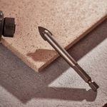 Сверло по стеклу и керамике10 мм, 2 грани, шестигранный хвостовик KRANZ
