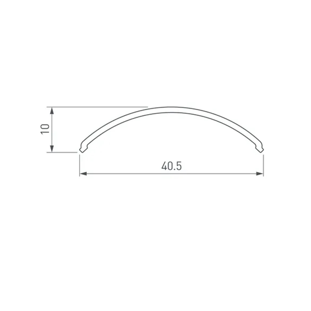 Экран ARH-KANT-H30-2000 Round Opal (Arlight, Пластик) 016934