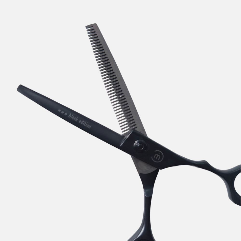 Филировочные парикмахерские ножницы 6" 40 зубьев Black Edition Melon