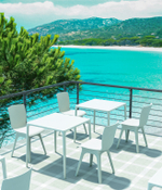 Стол пластиковый Siesta Contract Mango, белый