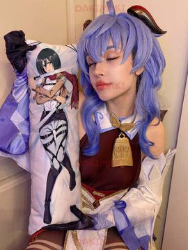 Мини дакимакура Микаса Аккерман из Атака Титанов арт. M0714, 60х20 см