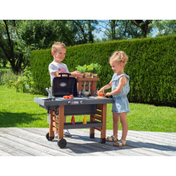 Детская садовая кухня Smoby 312004 с регулировкой высоты и 43 аксессуарами от 3 лет — фото 5