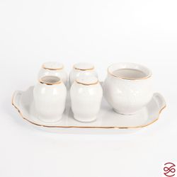 Набор для специй Bernadotte Белый узор 6 предметов