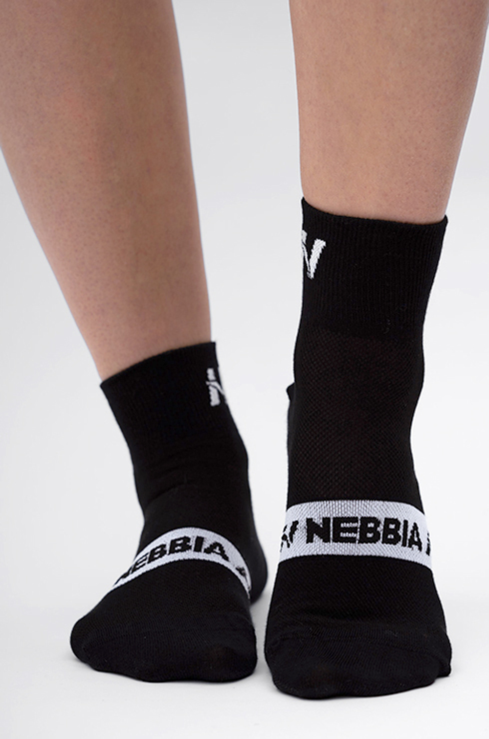 Носки Nebbia "EXTRA PUSH" crew socks 128 Black